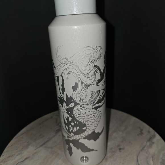 Starbucks White Mermaid Water Bottle - Picture 1 of 1
